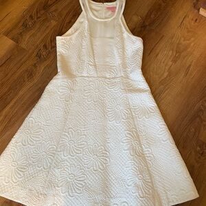 Lilly Pulitzer White A-line Halter Dress